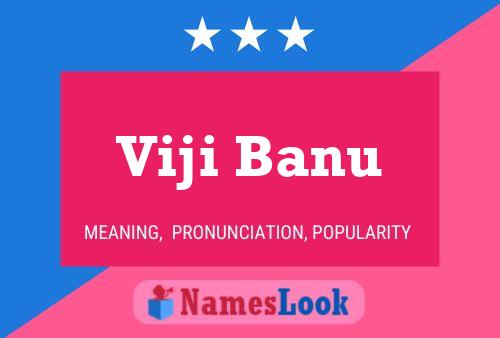 Viji Banu Namensposter