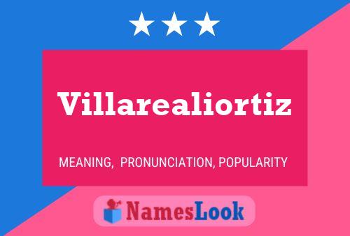 Villarealiortiz Namensposter