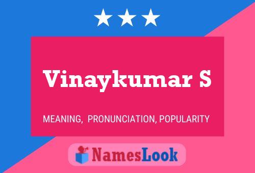 Vinaykumar S Namensposter