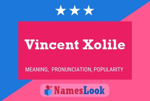 Vincent Xolile Namensposter