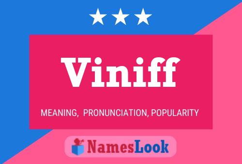 Viniff Namensposter