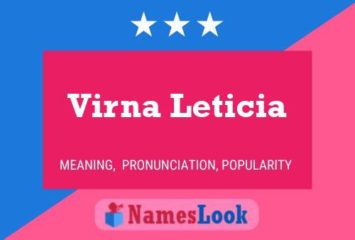 Virna Leticia Namensposter