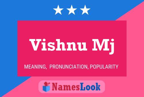 Vishnu Mj Namensposter