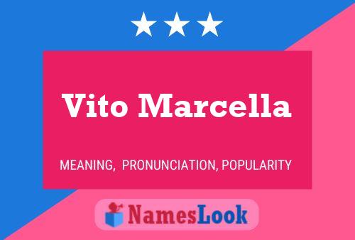 Vito Marcella Namensposter