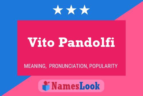 Vito Pandolfi Namensposter