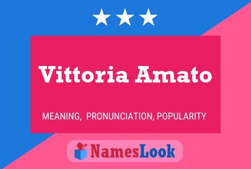 Vittoria Amato Namensposter