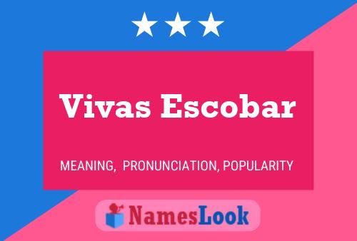 Vivas Escobar Namensposter