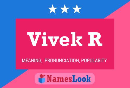 Vivek R Namensposter