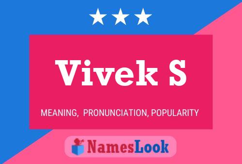 Vivek S Namensposter