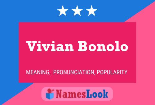 Vivian Bonolo Namensposter