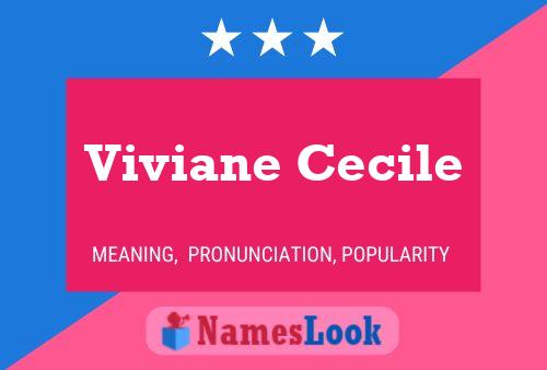 Viviane Cecile Namensposter