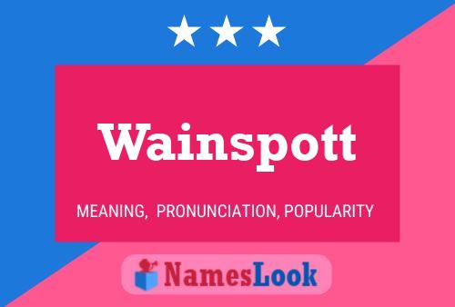 Wainspott Namensposter