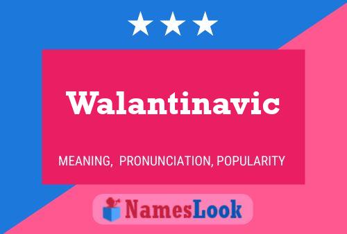 Walantinavic Namensposter