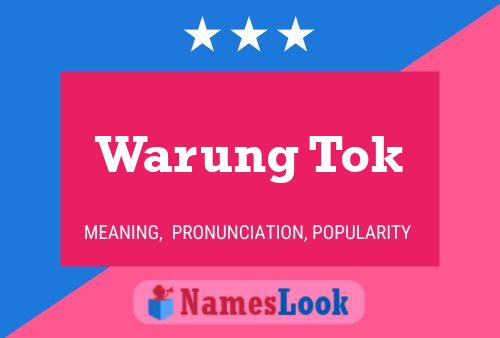 Warung Tok Namensposter