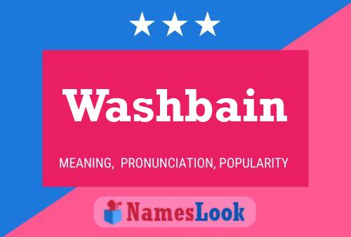 Washbain Namensposter