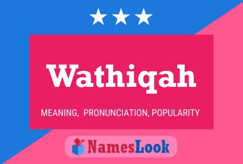 Wathiqah Namensposter