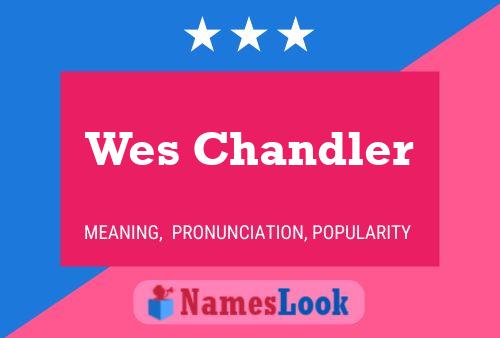 Wes Chandler Namensposter