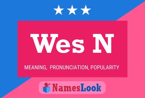 Wes N Namensposter