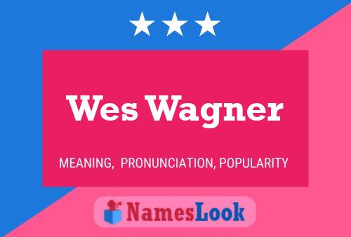 Wes Wagner Namensposter