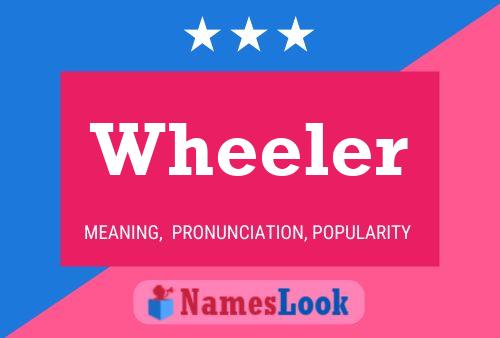 Wheeler Namensposter