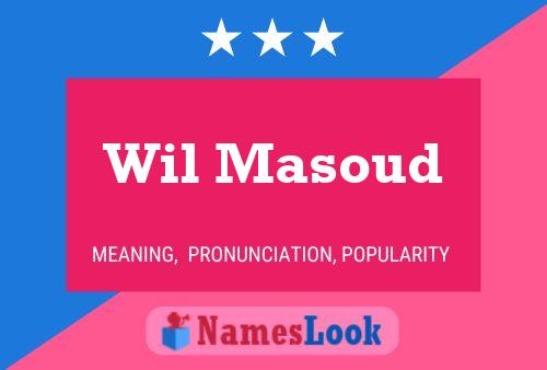 Wil Masoud Namensposter