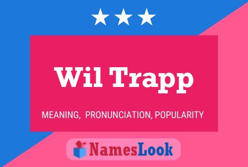 Wil Trapp Namensposter