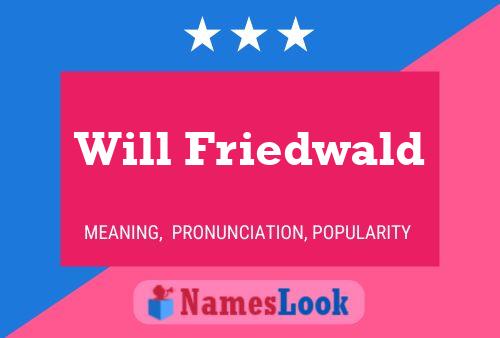 Will Friedwald Namensposter