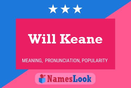 Will Keane Namensposter