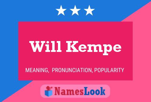 Will Kempe Namensposter