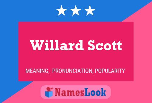 Willard Scott Namensposter