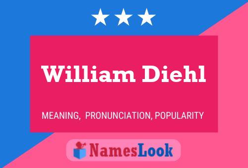 William Diehl Namensposter