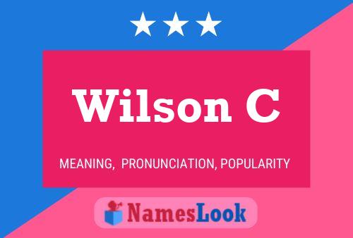 Wilson C Namensposter