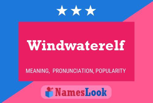 Windwaterelf Namensposter