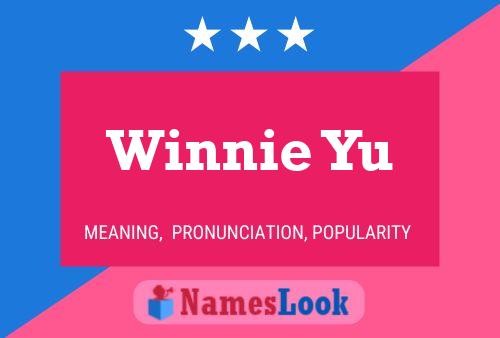 Winnie Yu Namensposter