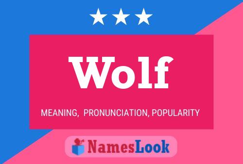 Wolf Namensposter