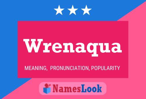 Wrenaqua Namensposter