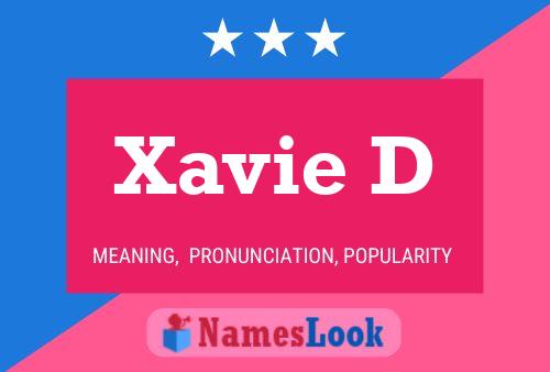 Xavie D Namensposter