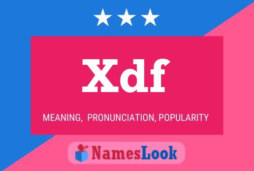 Xdf Namensposter