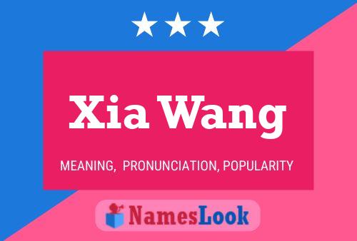 Xia Wang Namensposter