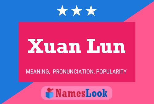 Xuan Lun Namensposter