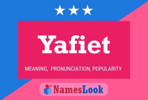 Yafiet Namensposter