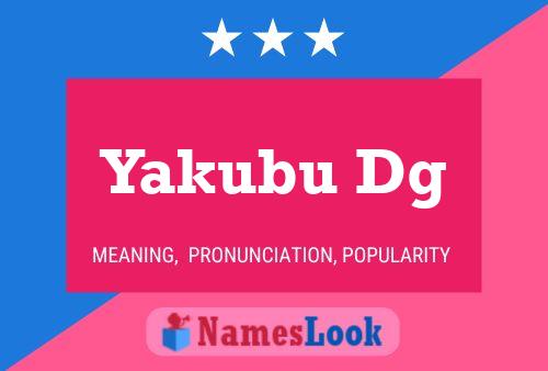 Yakubu Dg Namensposter