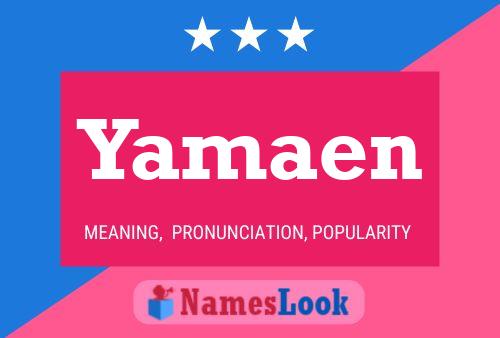 Yamaen Namensposter