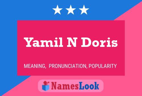 Yamil N Doris Namensposter