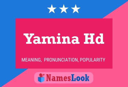 Yamina Hd Namensposter