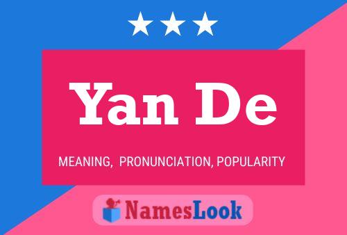 Yan De Namensposter