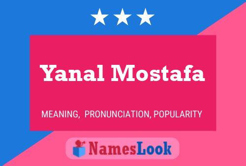 Yanal Mostafa Namensposter