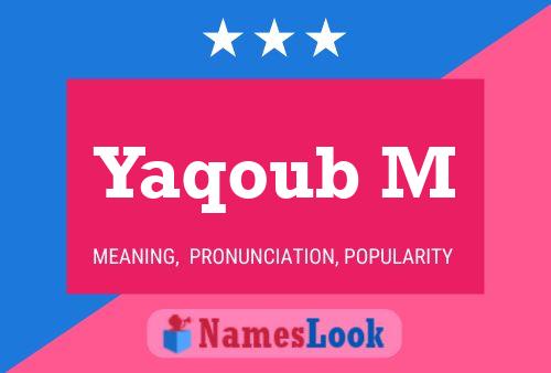 Yaqoub M Namensposter