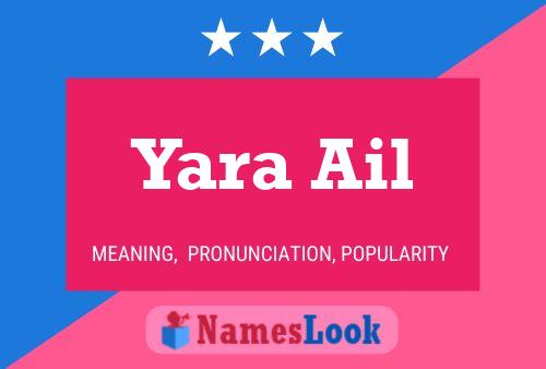 Yara Ail Namensposter