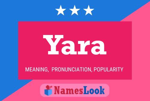 Yara Namensposter